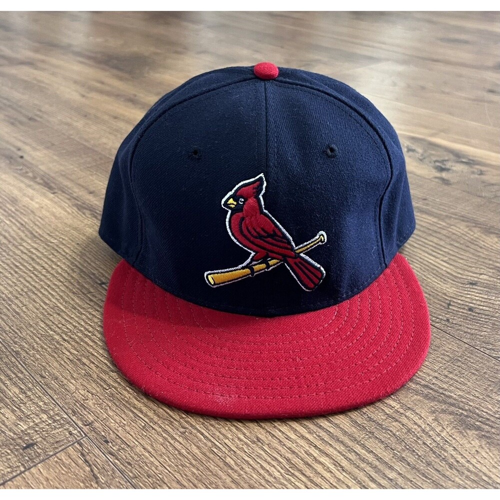 St Louis Cardinals Cap Hat Worn New Era 59Fifty Fitted Baseball MLB 7 3/8 Logo